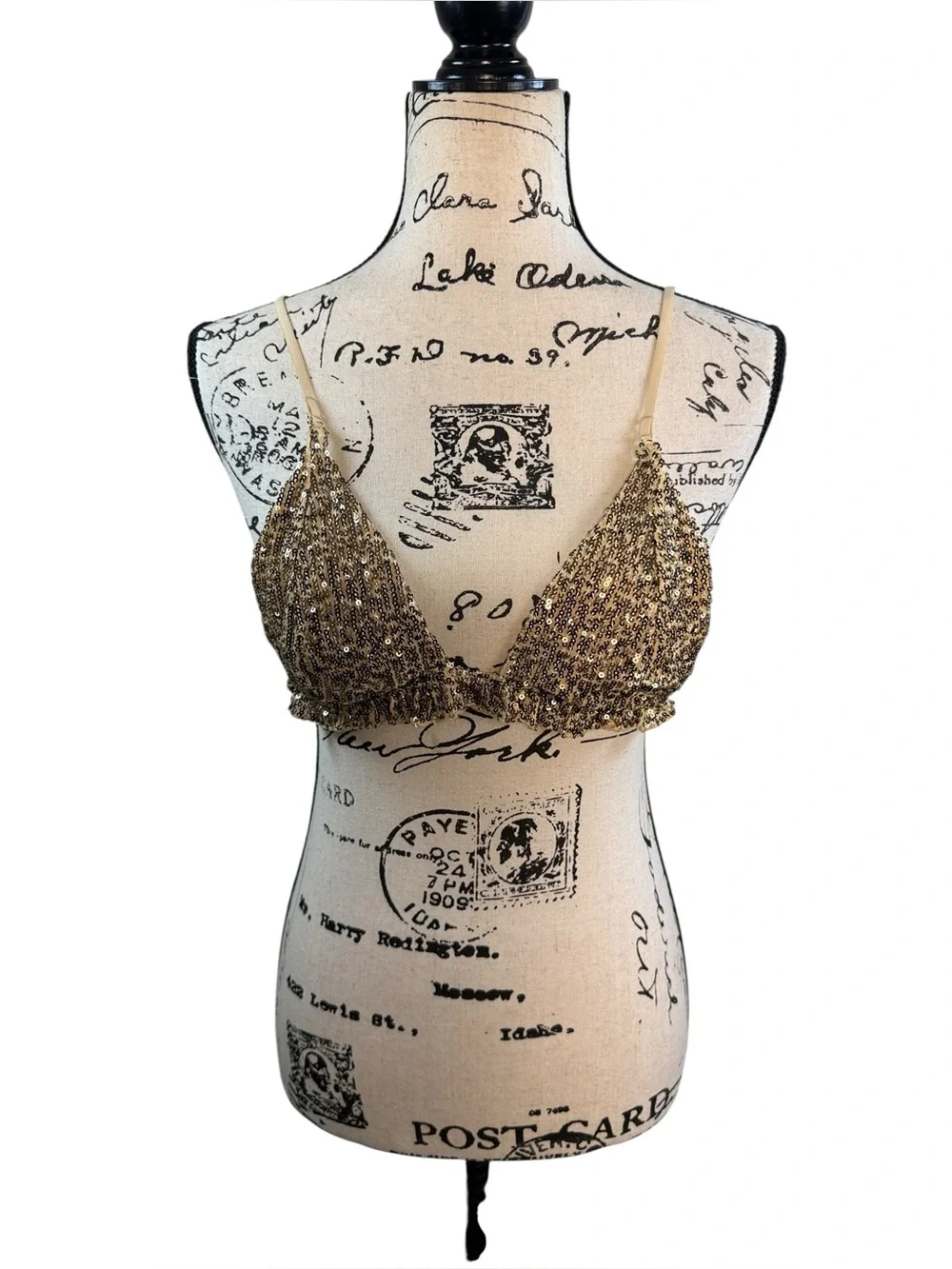 NWT! Free People Gold Rush Bralette size Large